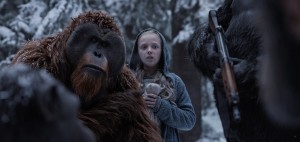 Karin Konoval, left, and Amiah Miller in Twentieth Century Fox's "War for the Planet of the Apes."