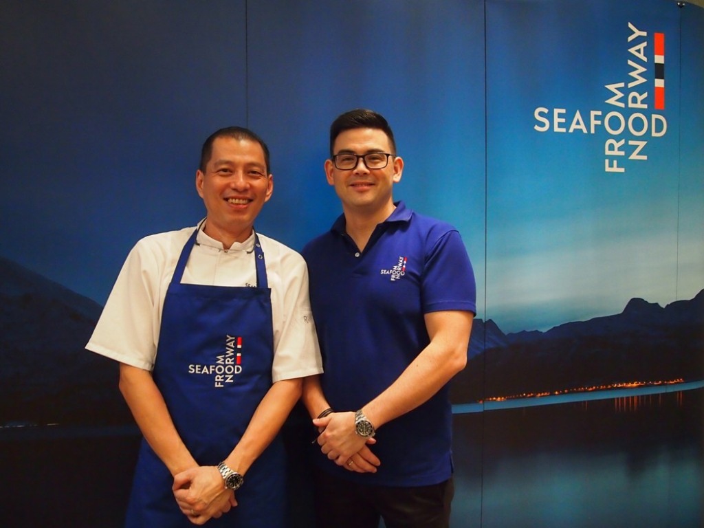 Jon Erik with Chef Jimmy Chok who prepared the dinner for the launch