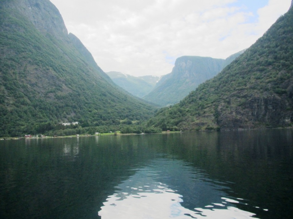 Approaching the Sognefjord, the world’s second longest and deepest fjord