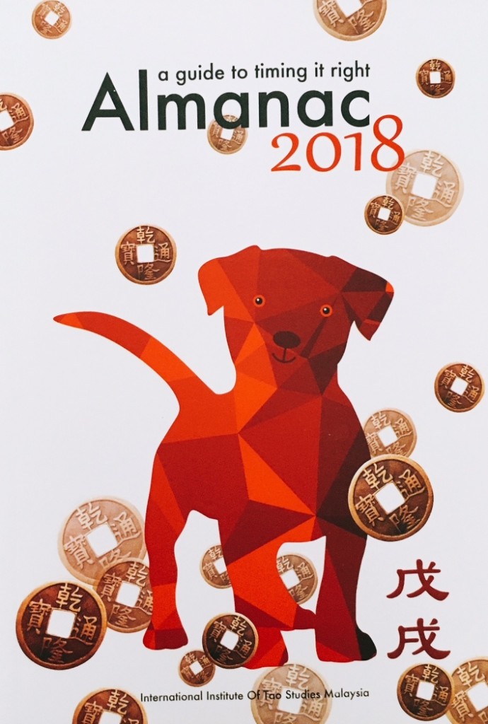 The Almanac for Year of the Dog. It's a useful calendar guide if you need a good date for main events