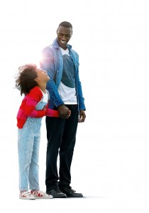 Gloria Colston (left) with Omar Sy